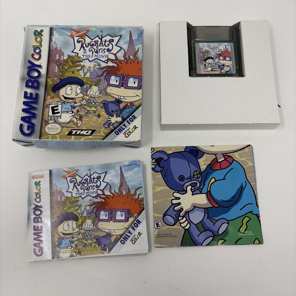 Rugrats in Paris: The Movie (Nintendo Game Boy Color, 2000) GBC Complete CIB